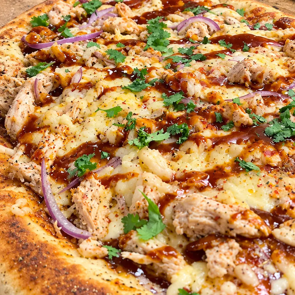 Grilled BBQ Chicken Pizza