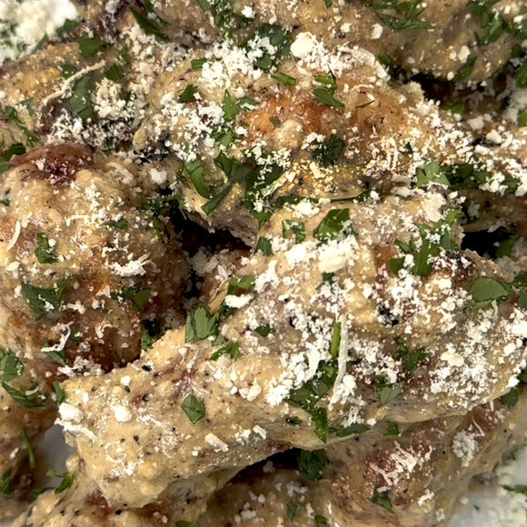 Thumbnail for article: Meat Mitch White Sauce Parmesan Wings