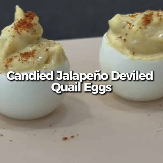 Thumbnail for article: Candied Jalapeño Deviled Quail Eggs