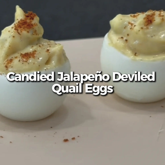 Thumbnail for article: Candied Jalapeño Deviled Quail Eggs