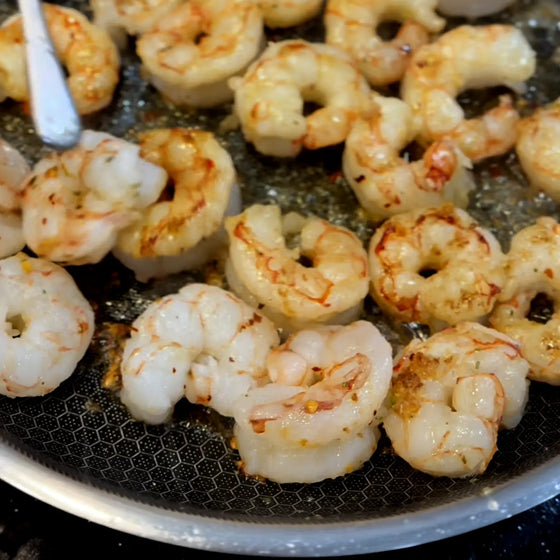 Thumbnail for article: Good Thymes Shrimp in the fry pan