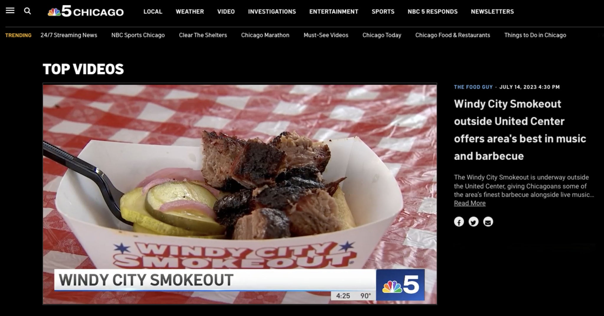 Chicago's Windy City Smokeout features the best in Barbecue