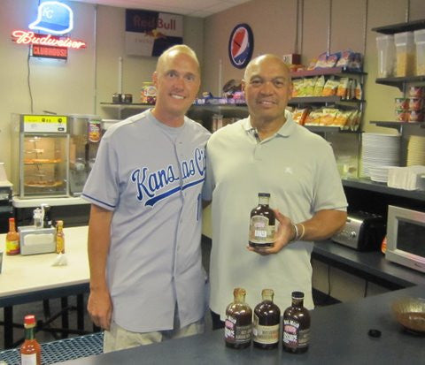 Reggie Jackson with Meat Mitch