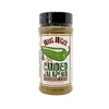 A clear plastic spice shaker with a black lid and a beige label wrapped around its middle. The label features a green jalapeno pepper illustration and the text "Meat Mitch" in a stylized font at the top. Below the jalapeno image, it reads "SWEET N HEAT" in small letters. The main text on the label is "CANDIED JALAPENO", followed by "SEASONING & RUB" in smaller letters. The net weight of the seasoning is listed as 12.5oz (354g). The shaker is filled with a light brown seasoning blend.