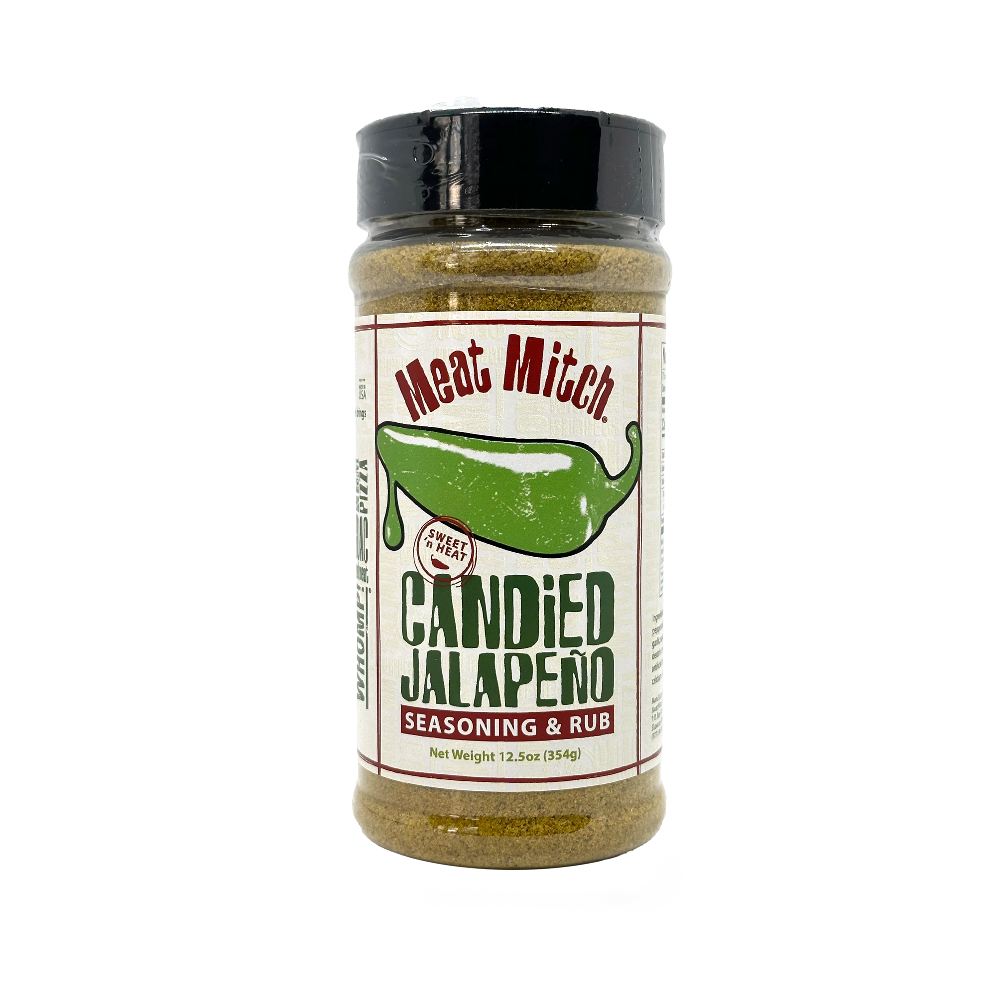 Elevate your dishes with Meat Mitch Candied Jalapeno seasoning & rub. Get 12.5oz of sweet n heat today - View larger image 1 of 1