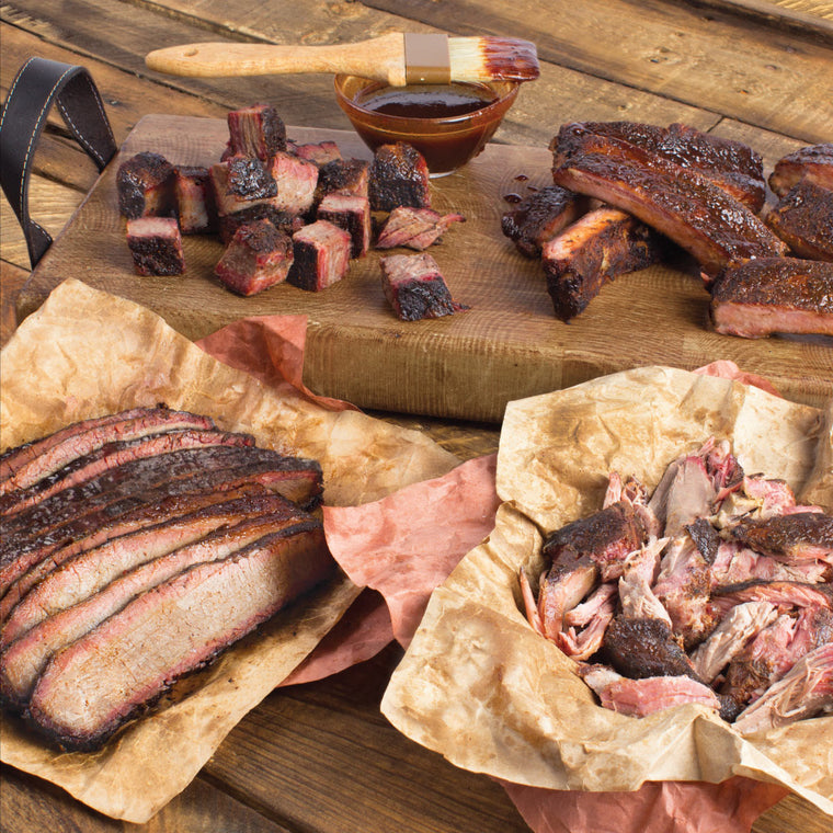 Meat Mitch – The WHOMP! Platter - Ribs, Burnt Ends, Sliced Brisket & Pulled Pork